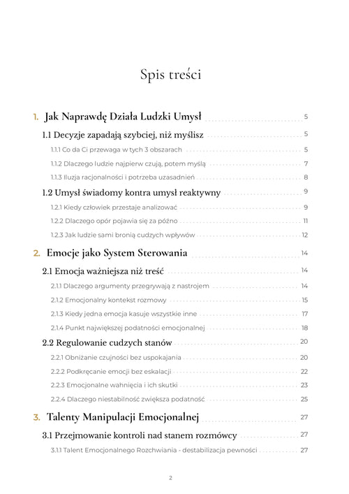 Manipulacja, Emocje, Umysł