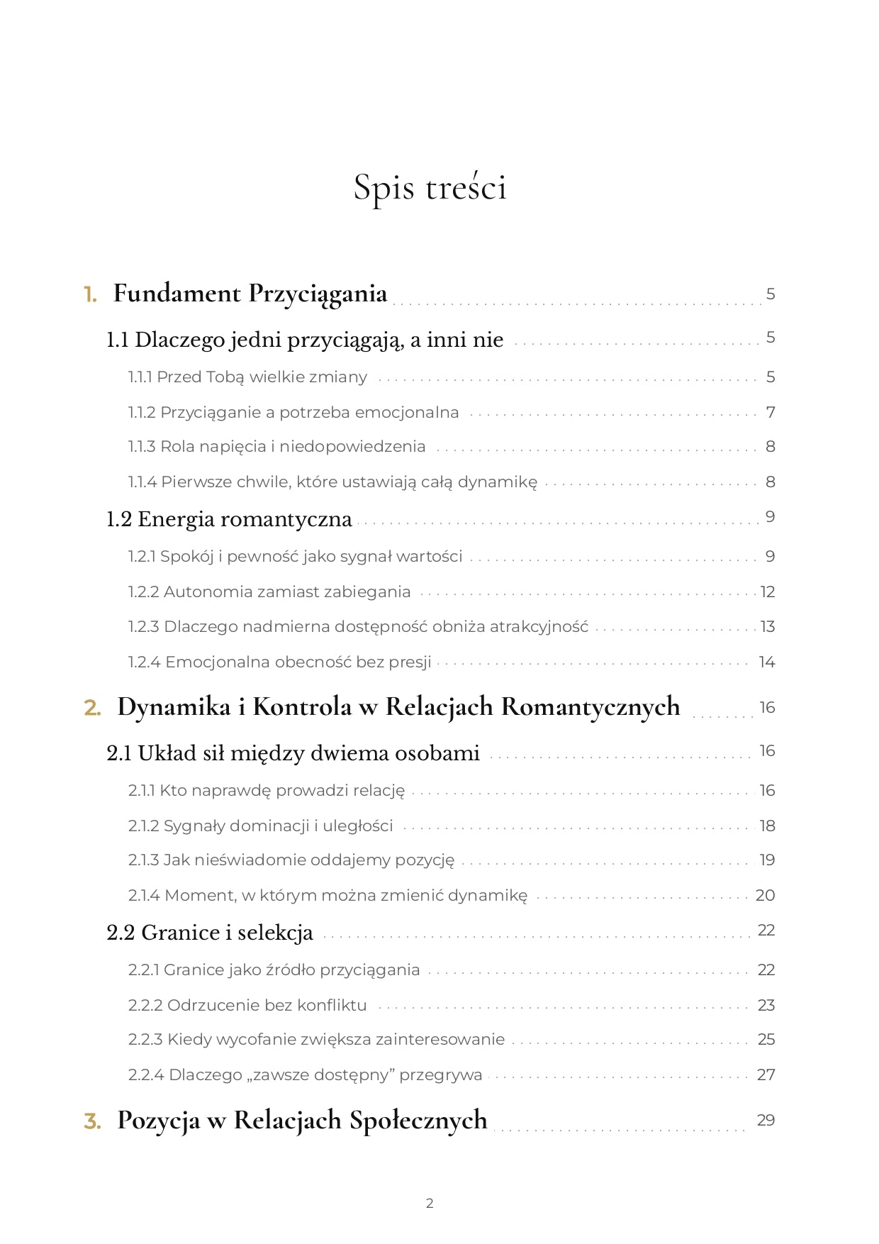 Relacje, Wpływ, Przyciąganie