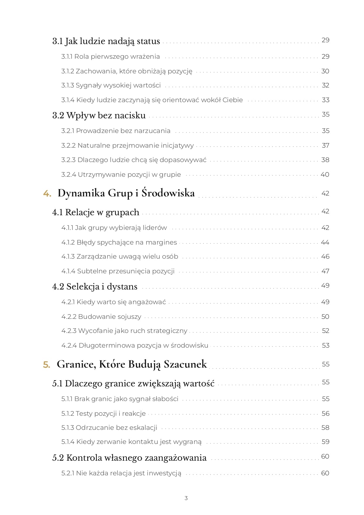 Relacje, Wpływ, Przyciąganie
